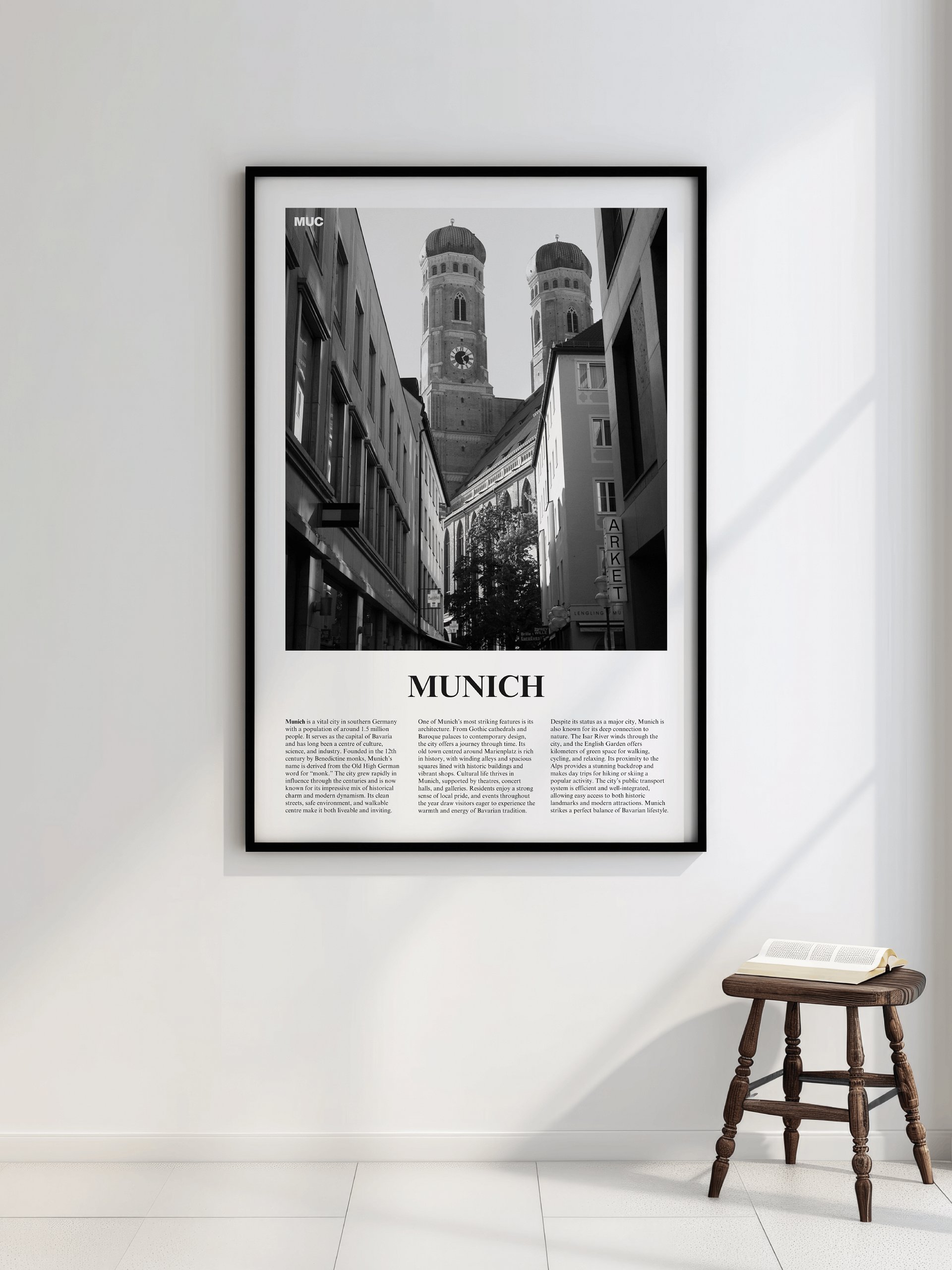 Munich 02 Newspaper Poster | Framed product image (2)