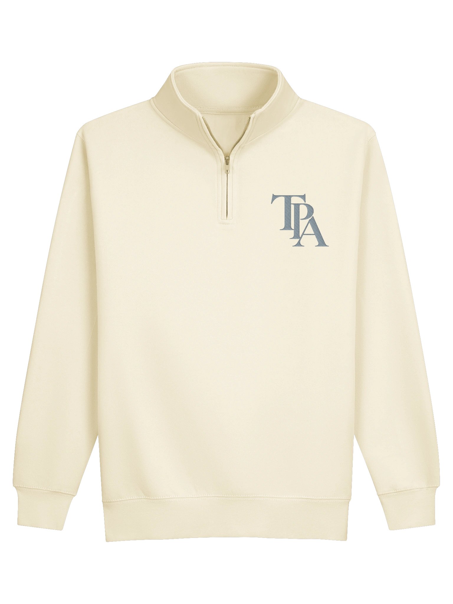 Premium Quarter Zip - Cream - Monogram product image (1)