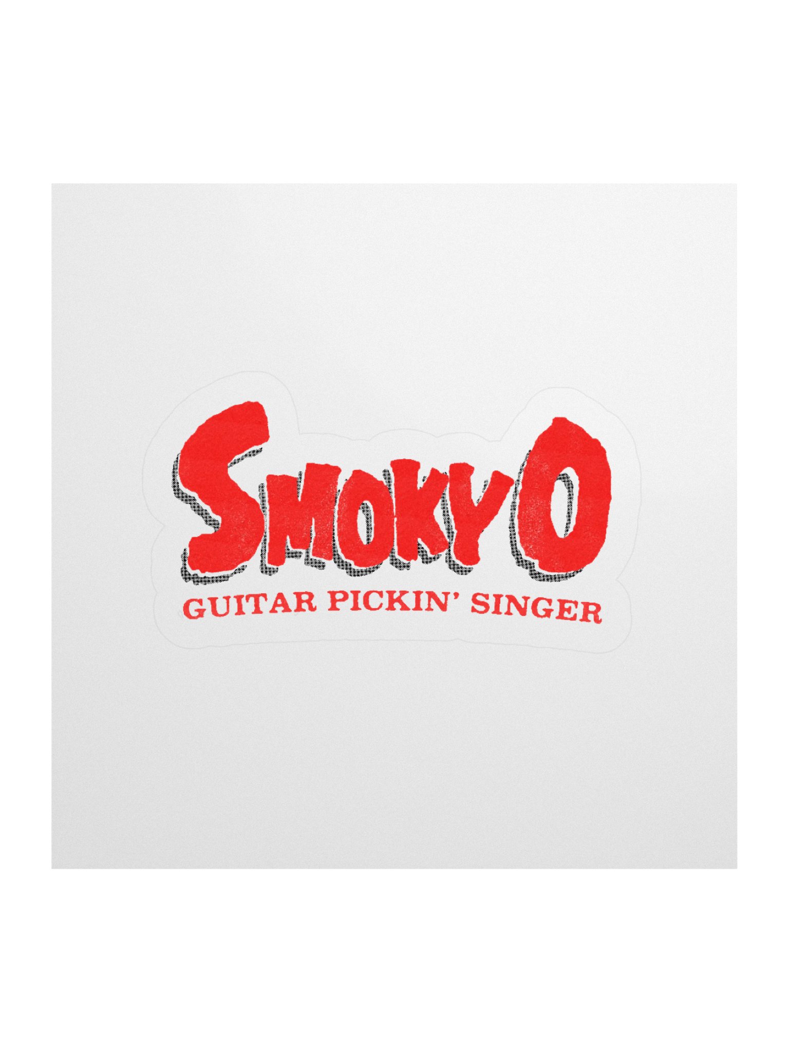 Guitar Pickin' Smoky O Kiss Cut Stickers product image (1)