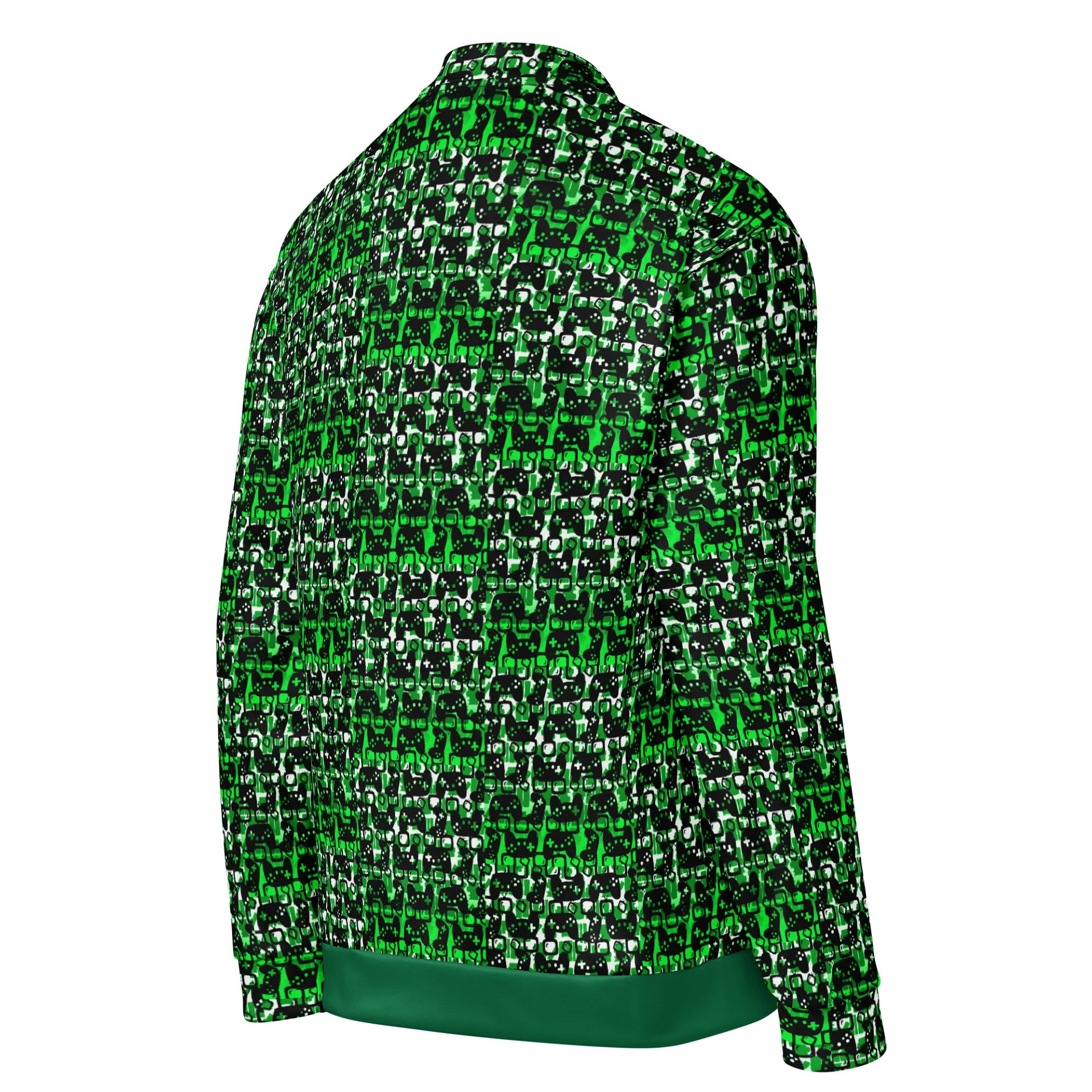Story Lover Unisex Bomber Jacket (Green and Black) product image (4)
