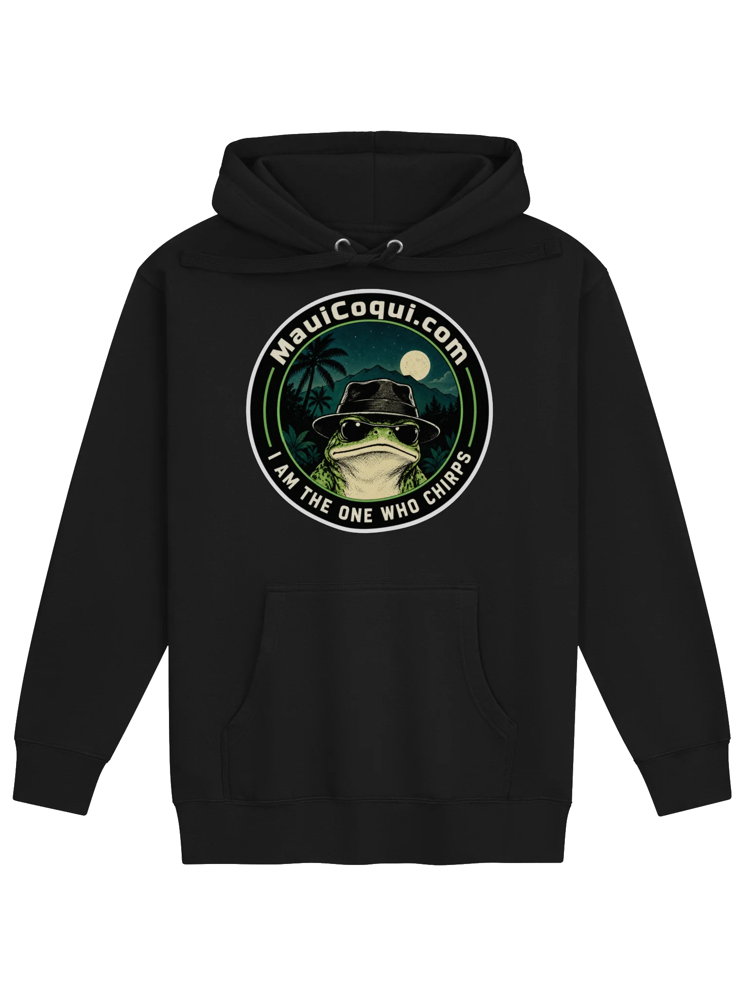 Heisenfrog Hoodie - I am the one who chirps - Black product image (1)