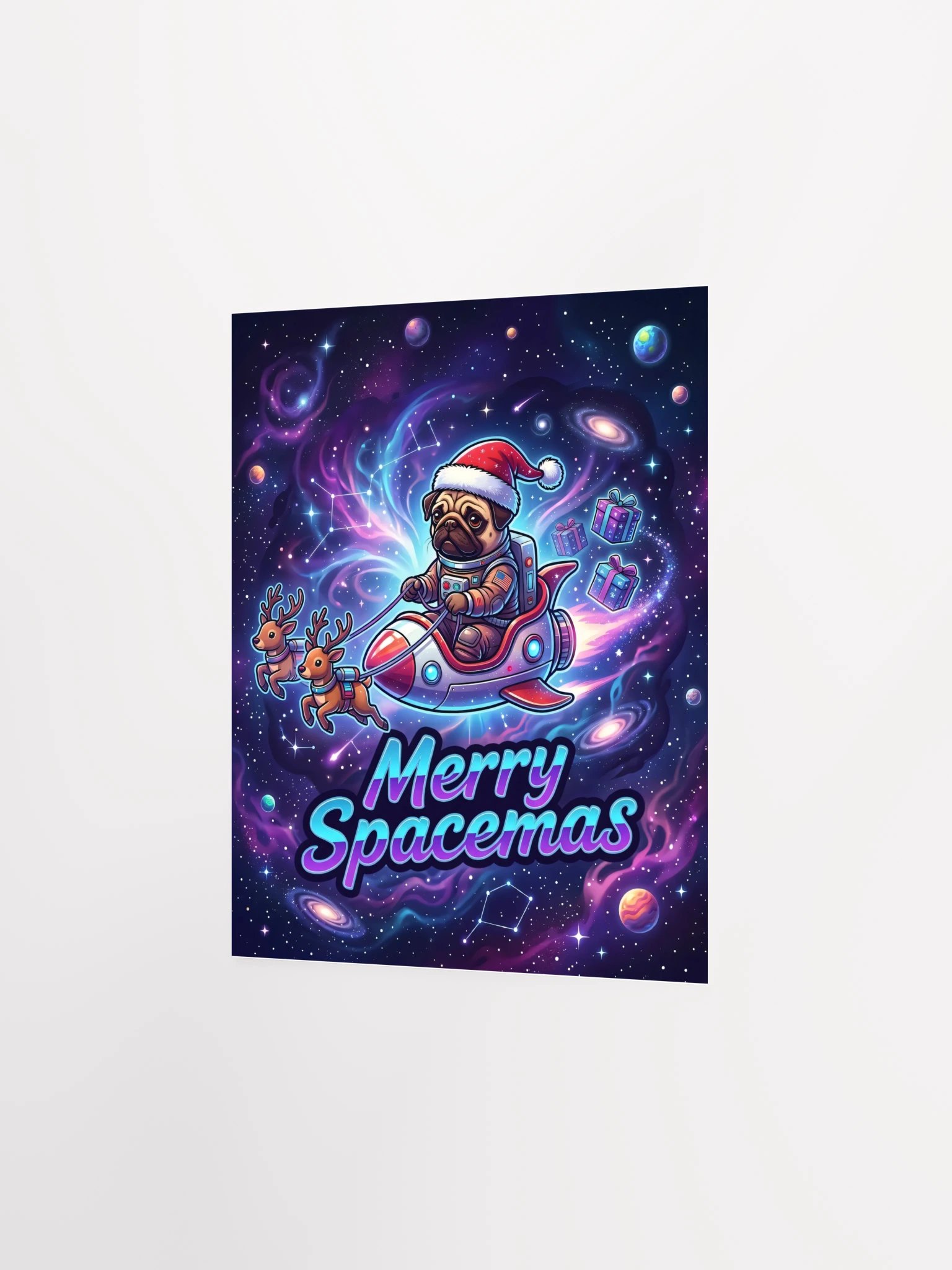 Spacemas Pug Poster product image (26)