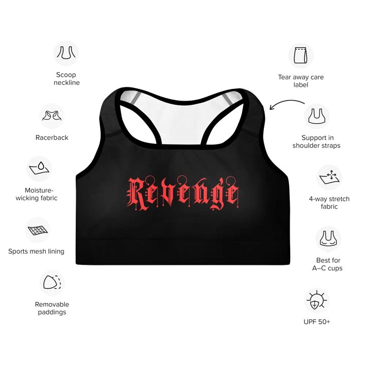 Revenge Gym Sports Bra product image (2)