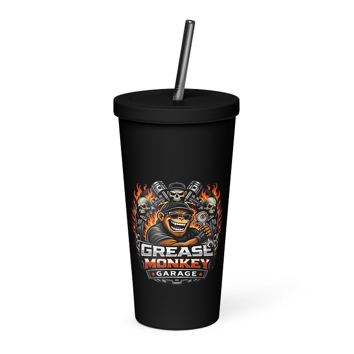 Grease Monkey Tumbler W/straw product image (1)