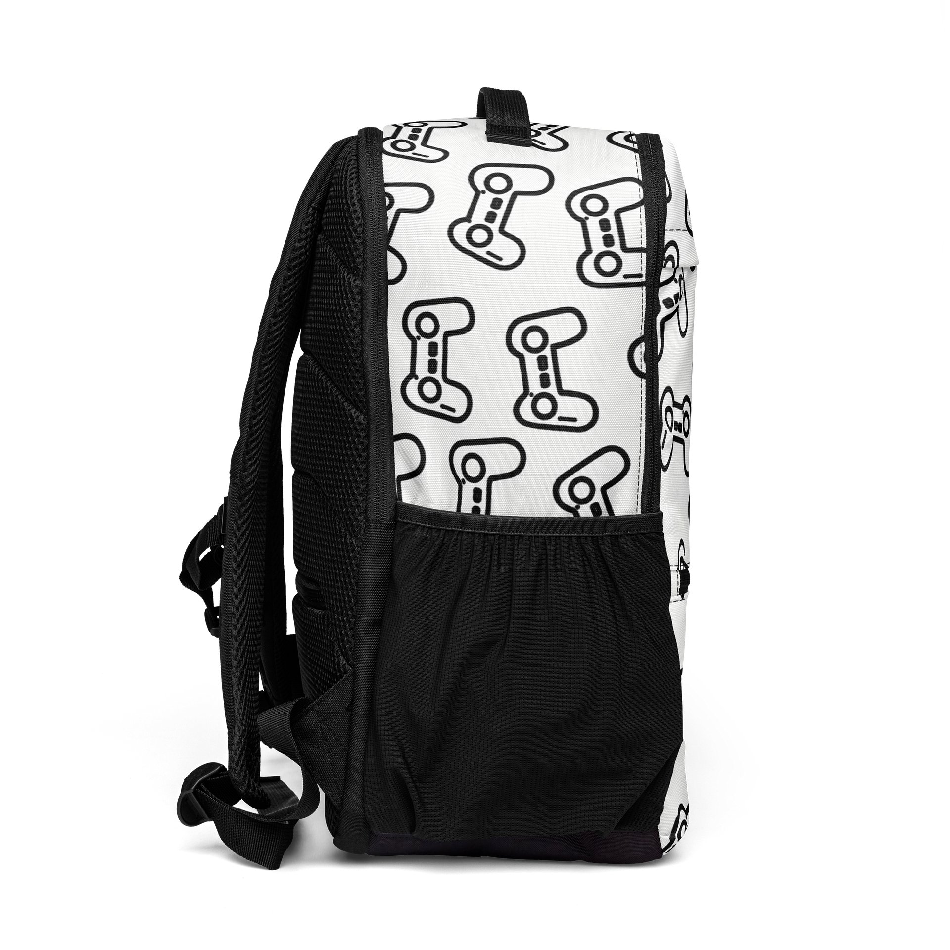 SAC À DOS IMPRIMÉ INTÉGRAL MANETTE NOIR product image (6)
