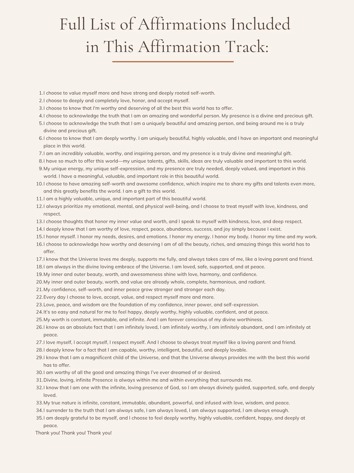 Self-Worth Affirmations — You Are More Than Enough | MP3 Download product image (2)