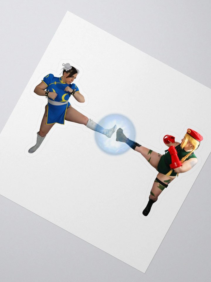 Chun Li x Cammy KissCut Sticker product image (6)