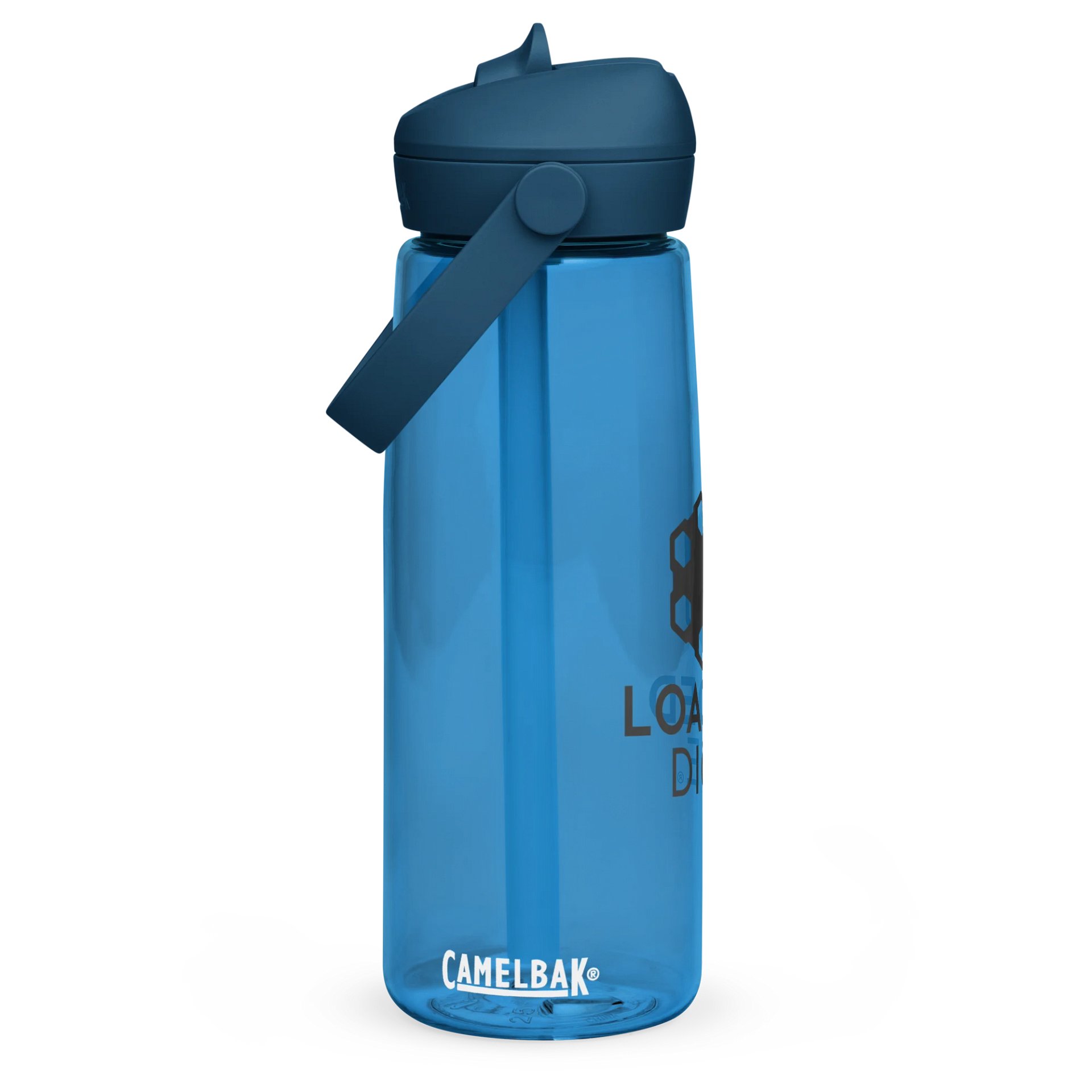 Loaded Dice Graphic Water Bottle Blue product image (1)
