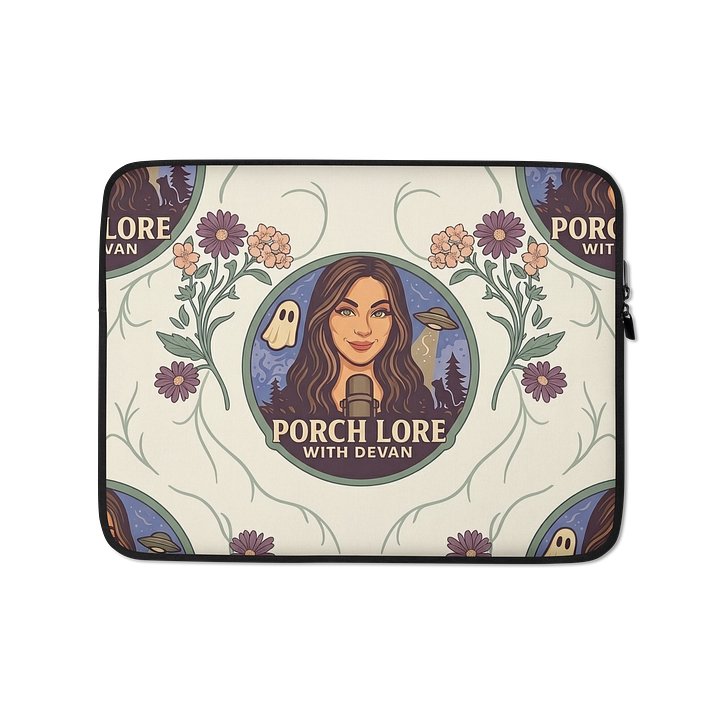 PORCH LORE DEVAN CREAM FLORAL LAPTOP SLEEVE product image (1)
