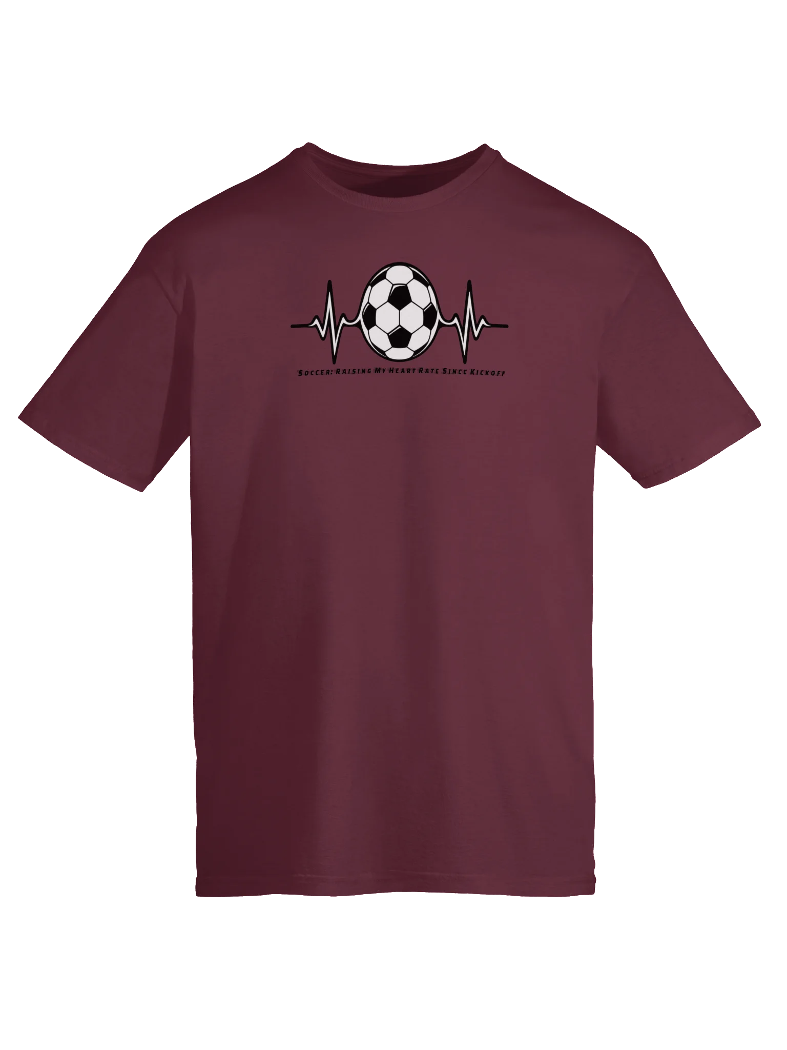 Raising My Heart Rate Heartbeat Soccer Ball Tee product image (5)