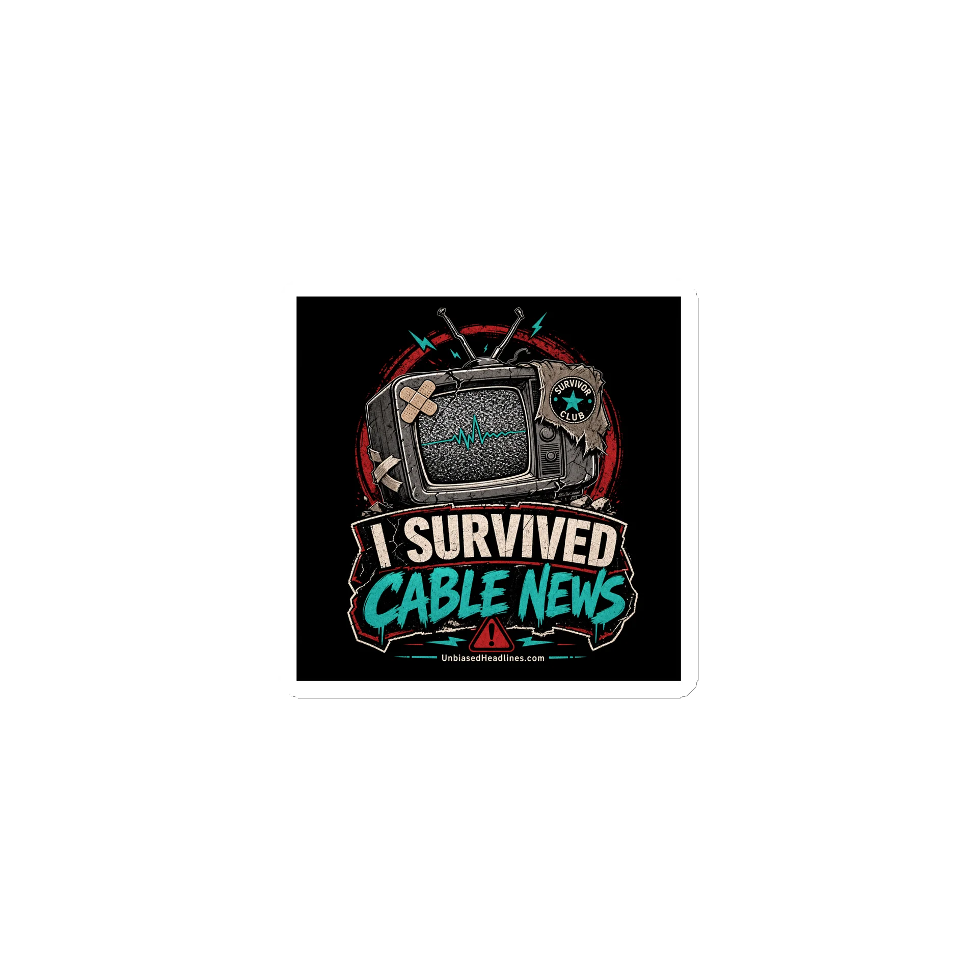 I Survived Cable News Magnet product image (1)