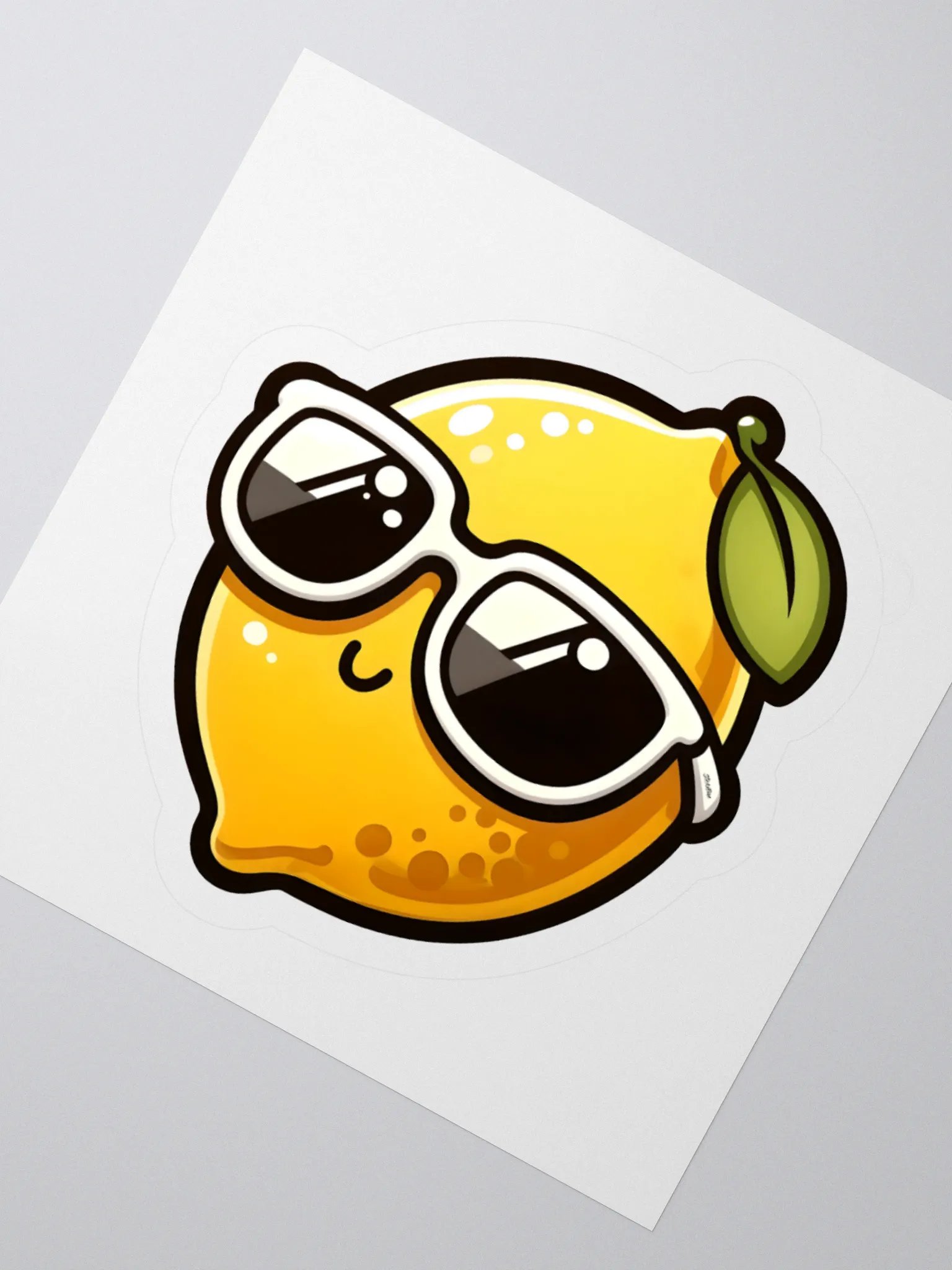 Cool Lemon Wearing Sunglasses Sticker product image (4)