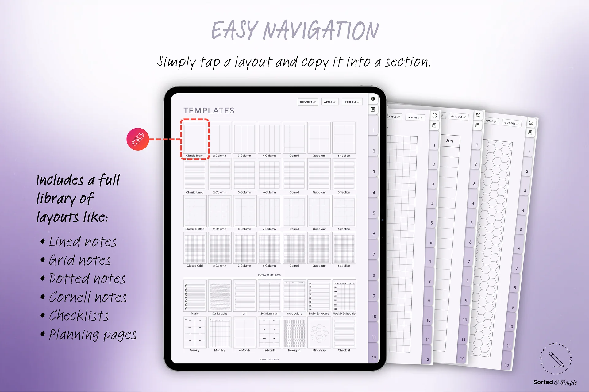 Smart Digital Notebook - Lavender Purple product image (5)