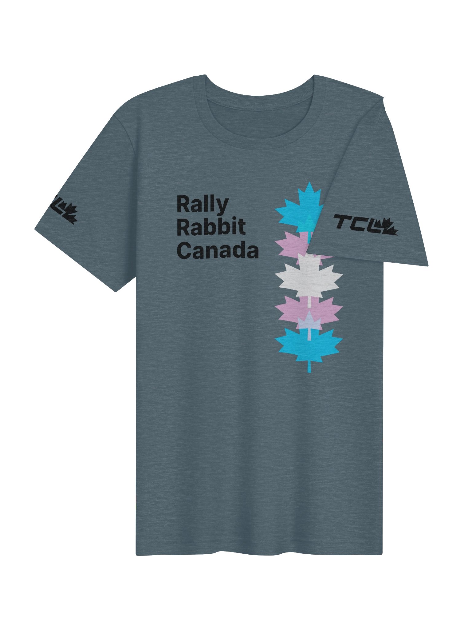 Rally Rabbit Canada Pride Tee (Trans!!!) product image (2)