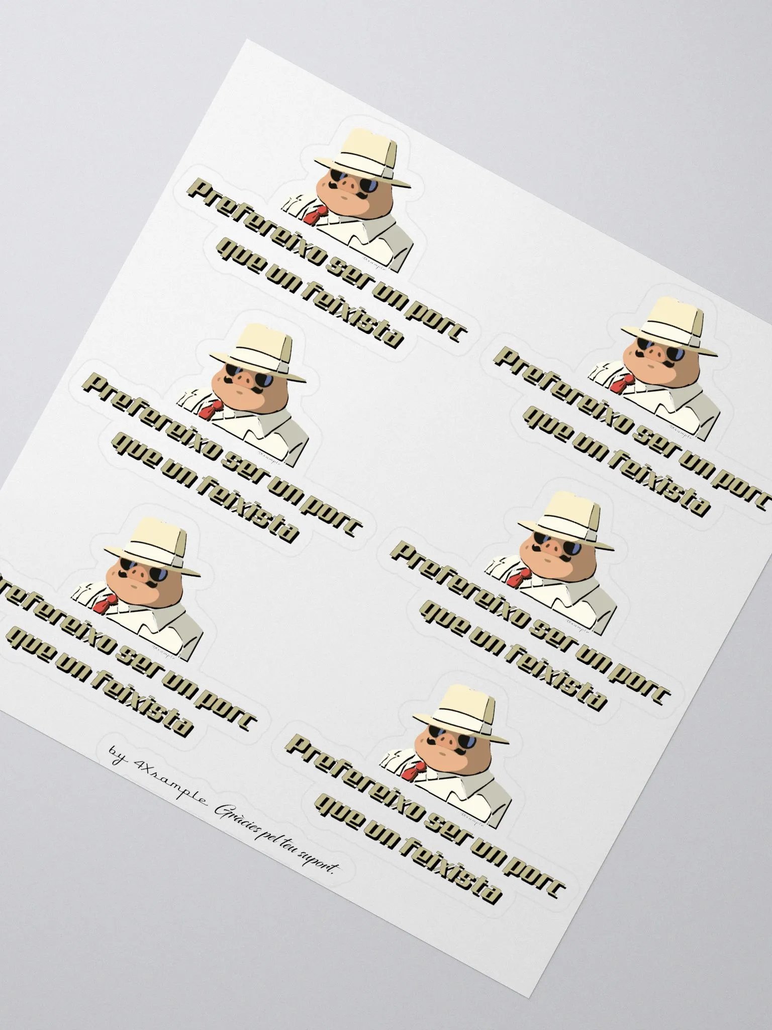 Prefereixo ser un porc que un feixista - Adhesius product image (2)