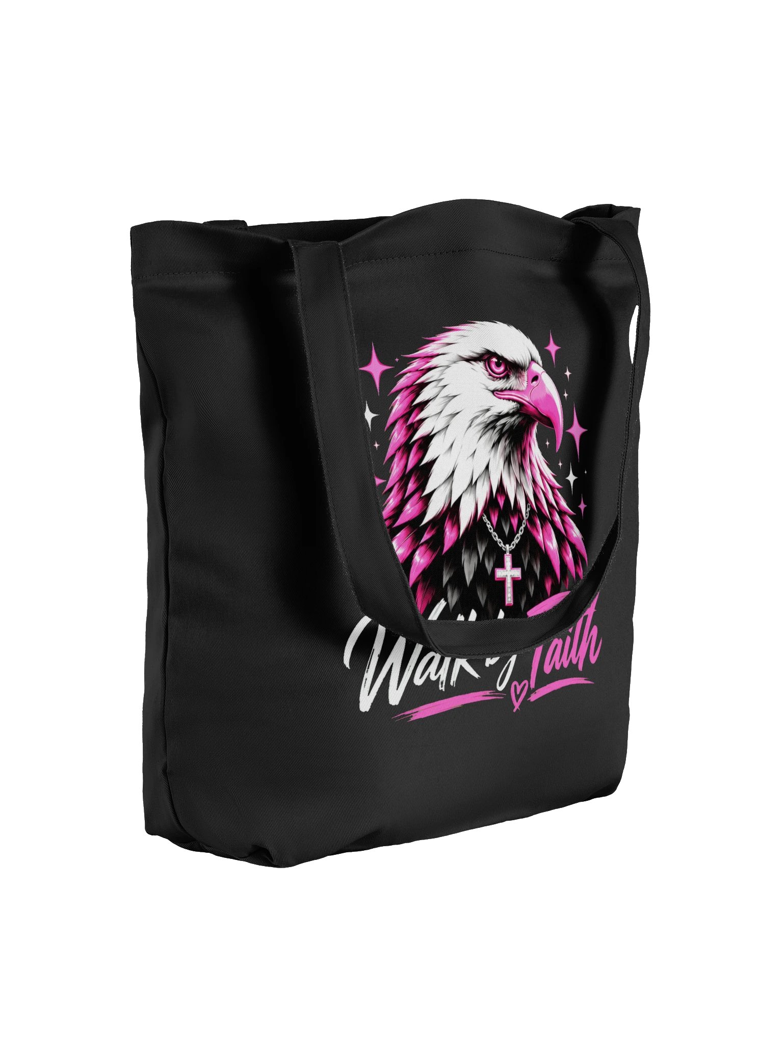 Walk by Faith Pink Eagle RBF Tote Bag product image (4)