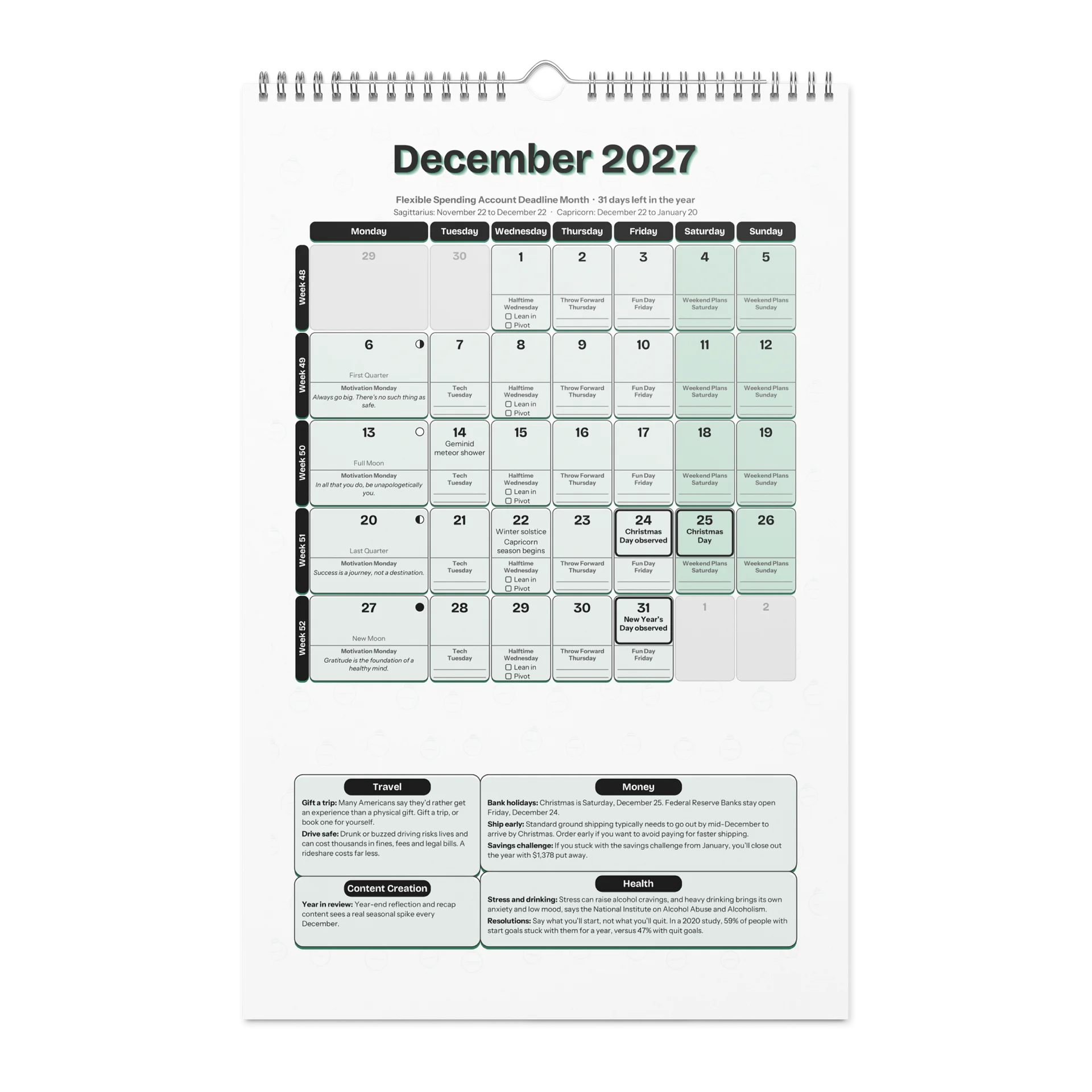 MY YEAR Planner + Calendar 2027 by Rob Virtuoso product image (6)