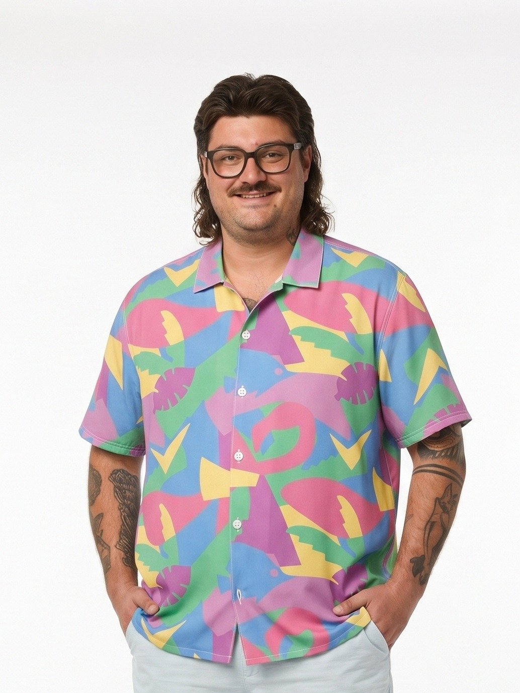 GTA VI Cal Hampton Multicolor patterned shirt product image (1)