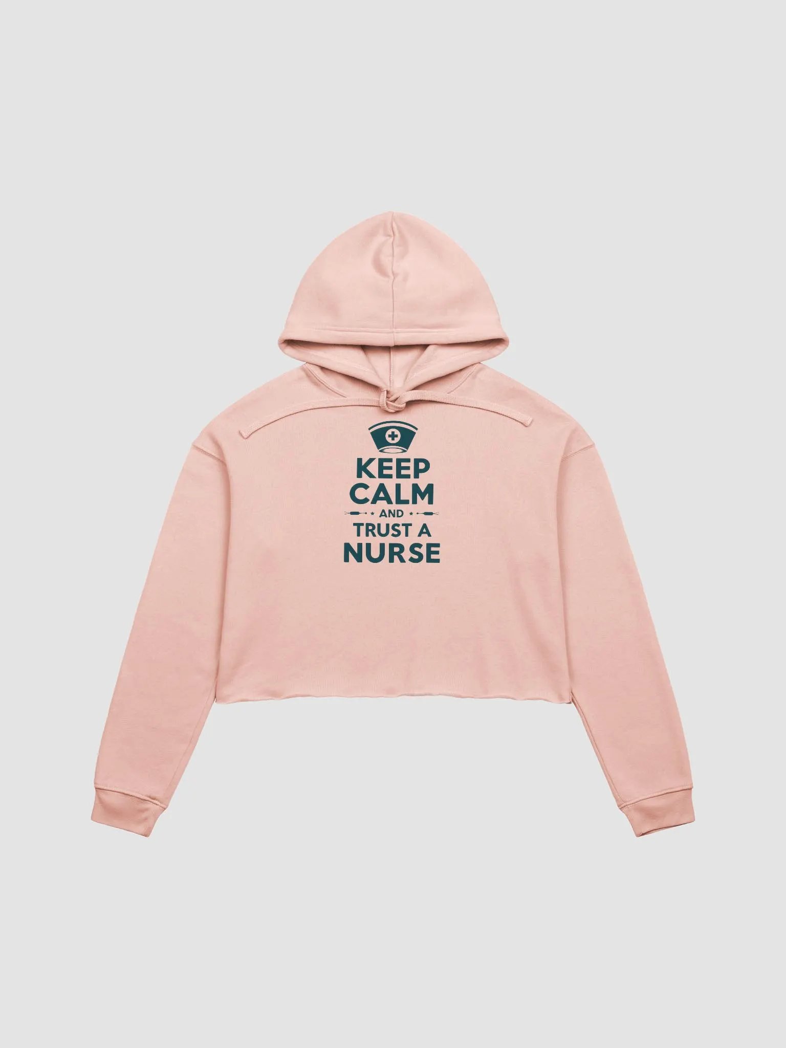 Nurse's Trust Crop Hoodie, KEEP CALM AND TRUST A NURSE product image (2)