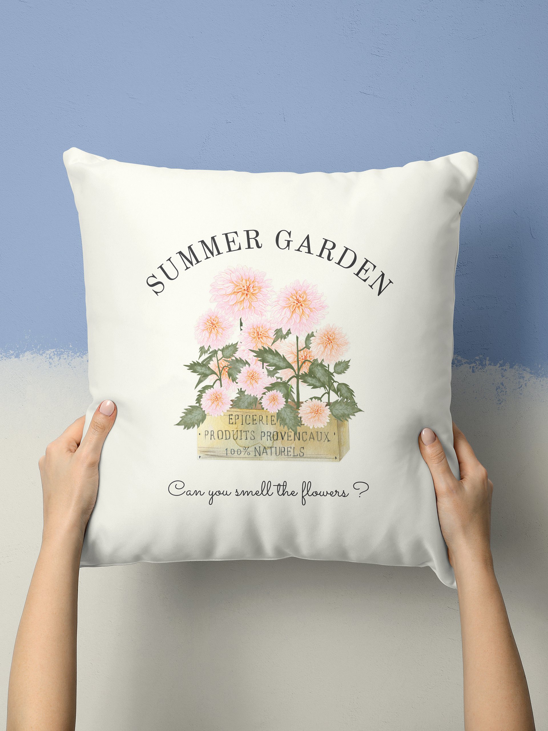 CAN YOU SMELL THE FLOWERS - SUMMER GARDEN PILLOW for COTTAGE LOVERS product image (1)