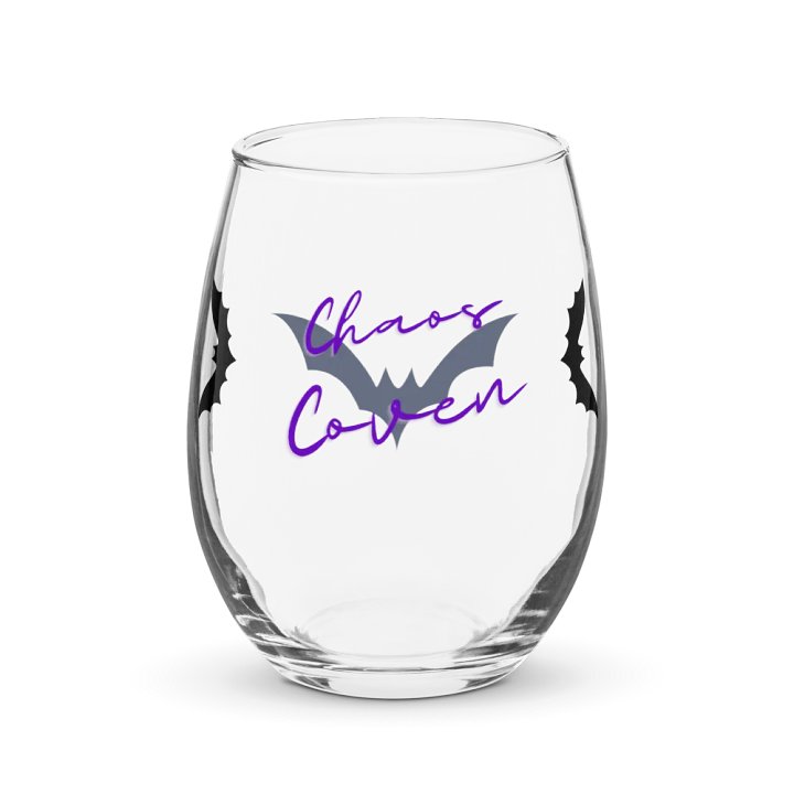 Chaos Coven Custom Stemless Wine Glass product image (1)