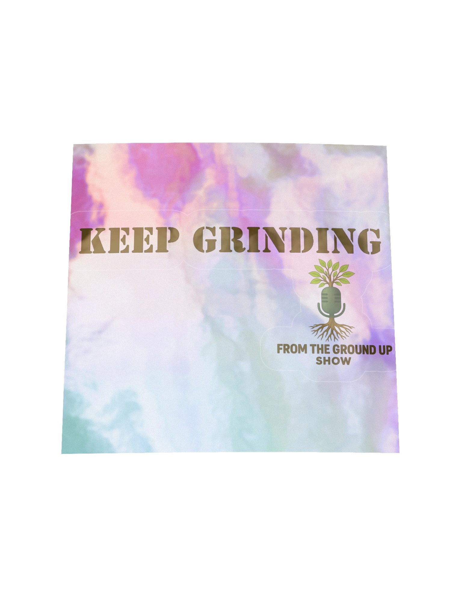 Keep Grinding log Holographic Sticker Sheet product image (1)