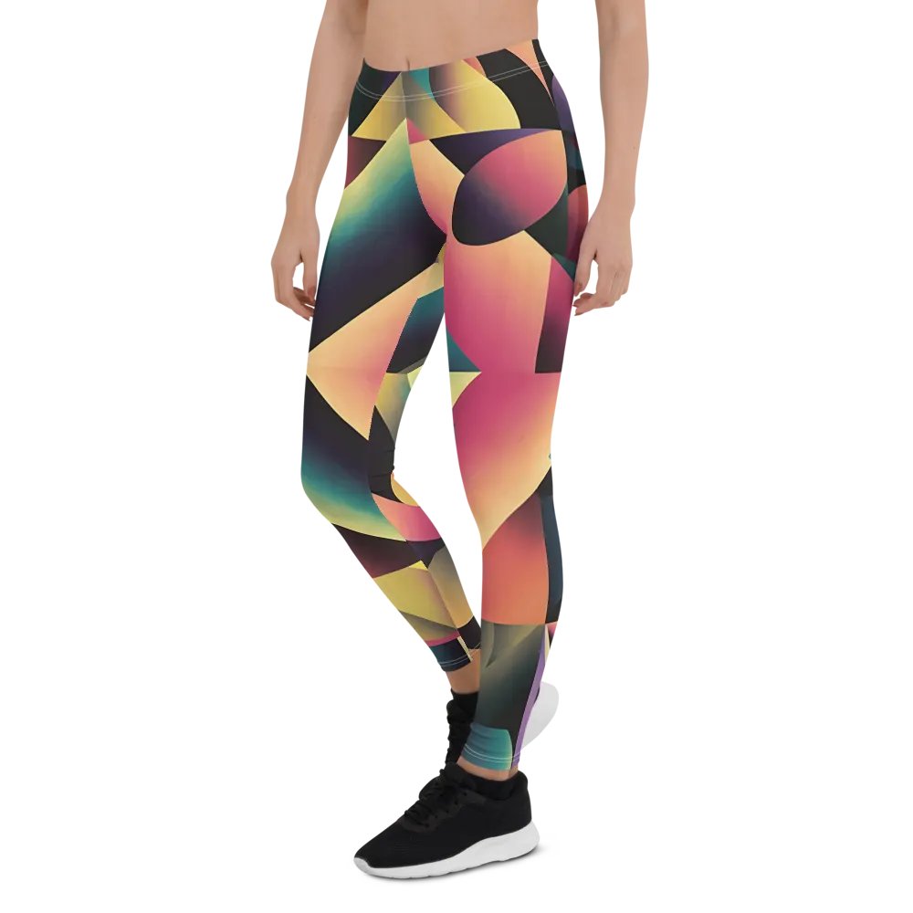 Abstract Lithographic Pattern Design leggings - V7 product image (8)