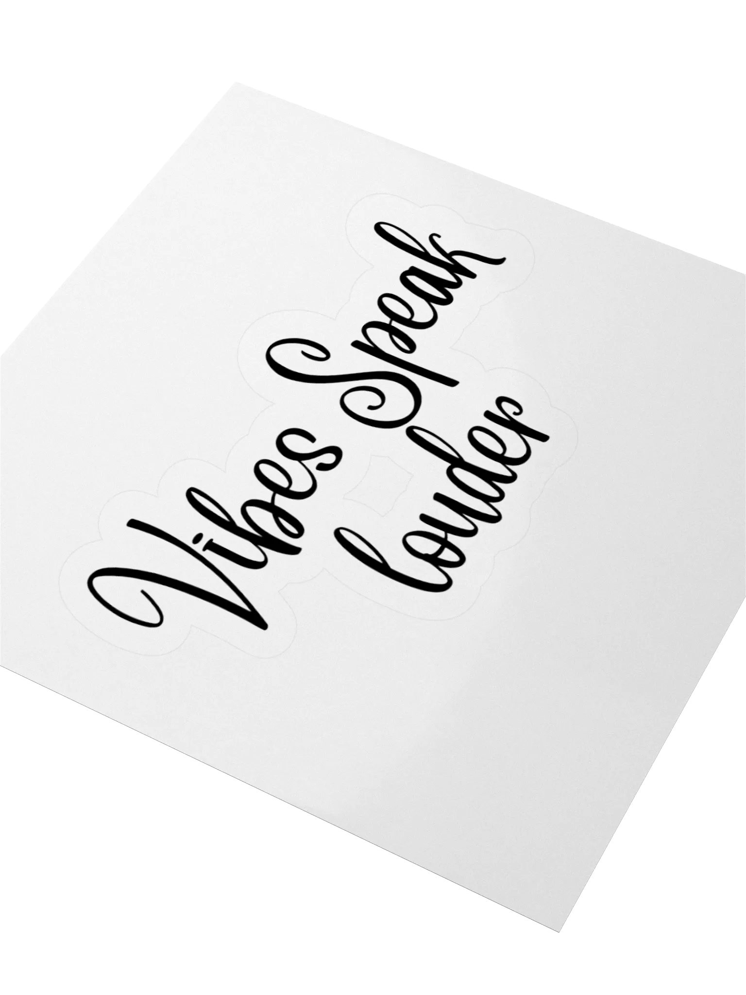Vibes Speak louder Sticker product image (8)
