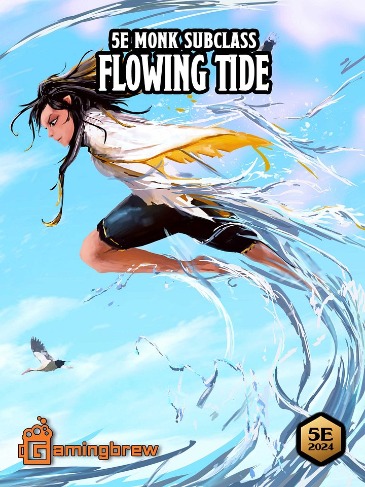 Warrior of the Flowing Tide | 5.5E Monk Subclass product image (1)