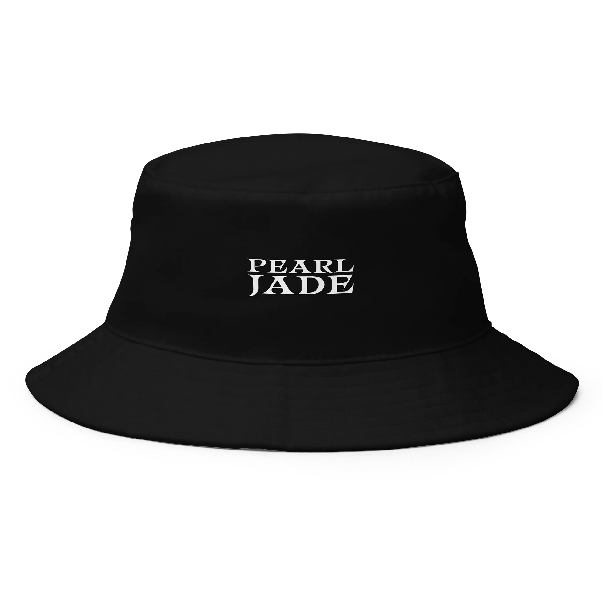Pearl Jade Branded Black Bucket Hat