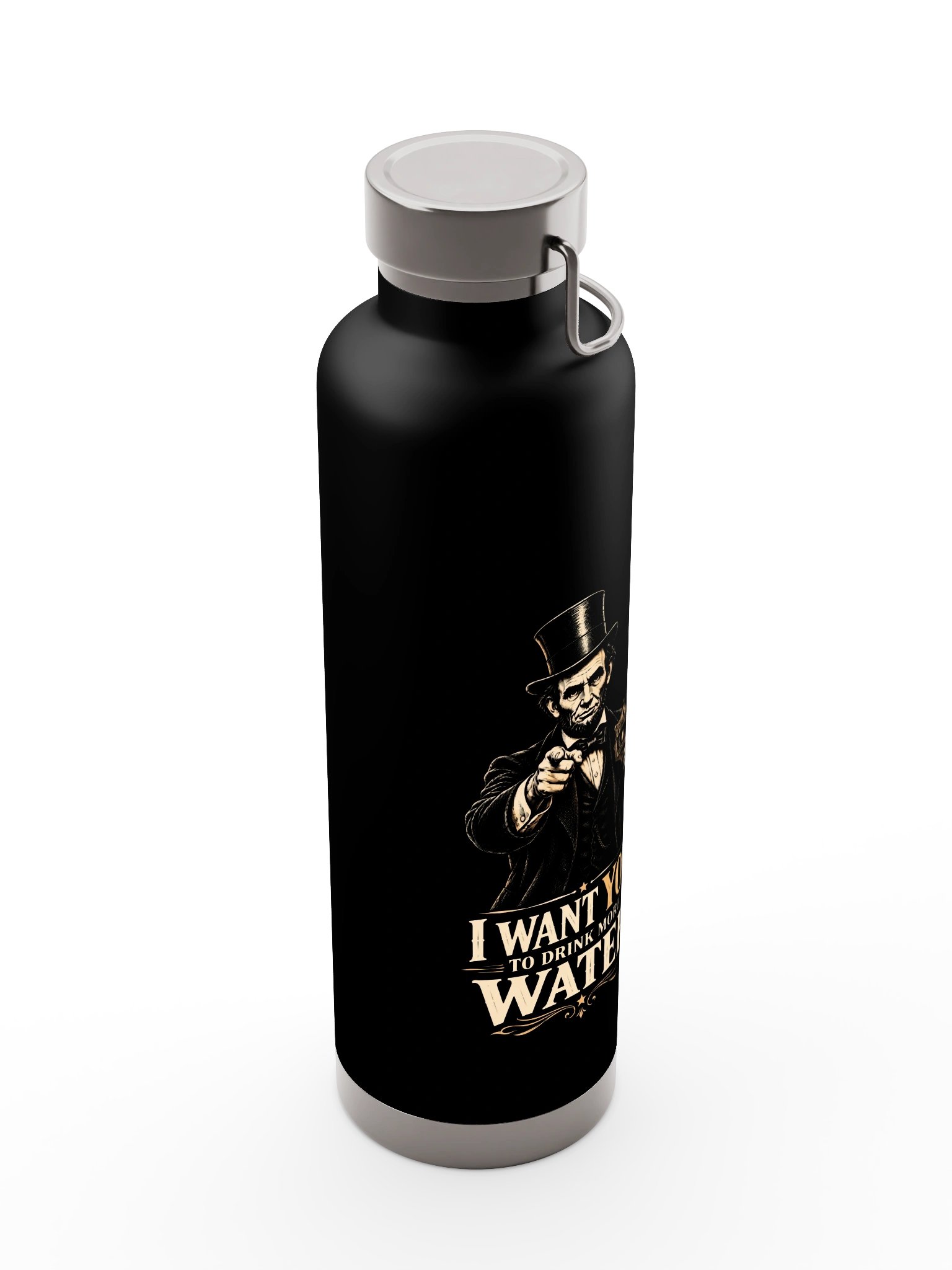 Abraham Lincoln “I Want You to Drink More Water” Water Bottle product image (8)