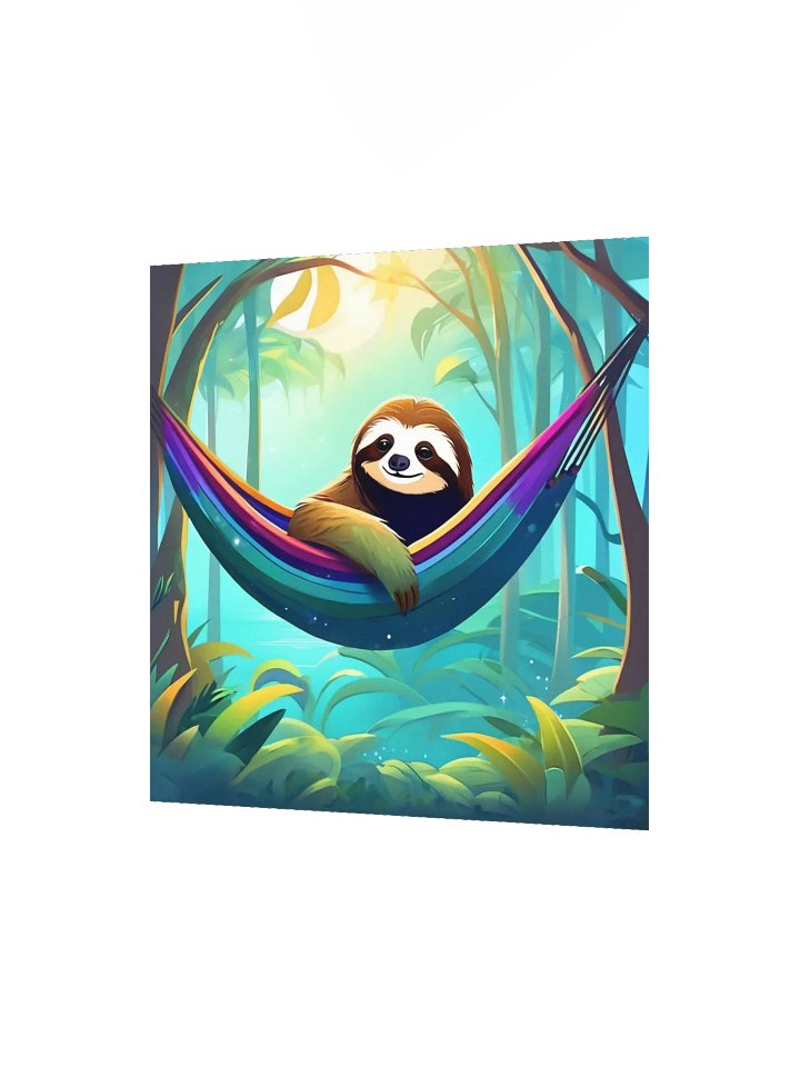 Moonlit Sloth Hammock Poster product image (7)