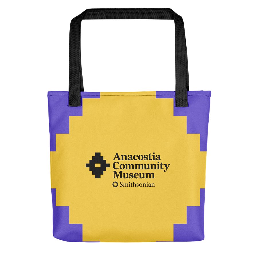 Powered by the People Tote (Purple/Yellow) Image 3