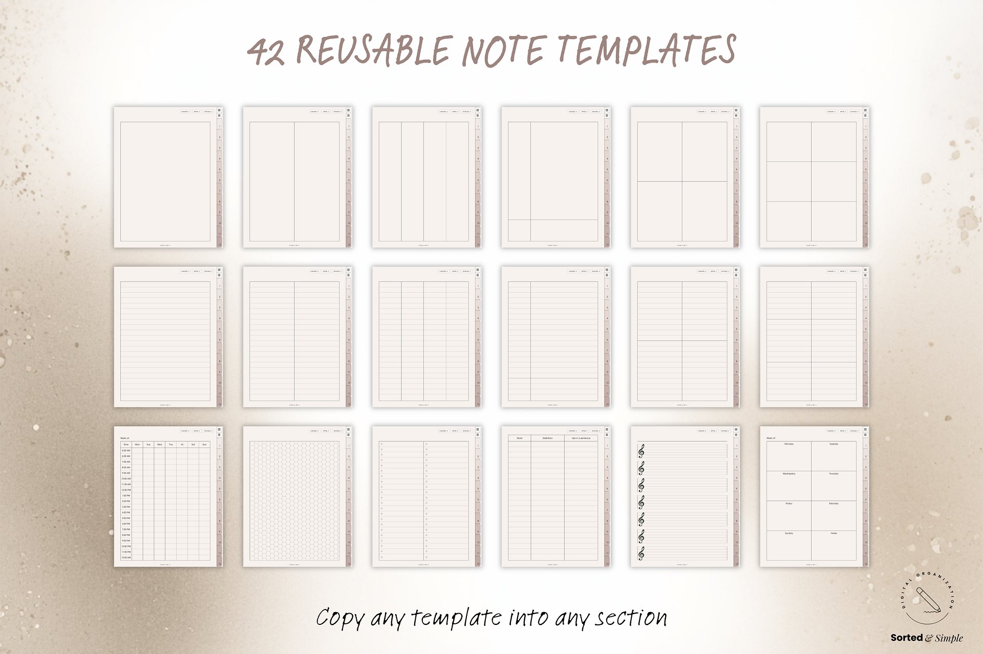 Smart Digital Notebook - Oat Beige product image (8)