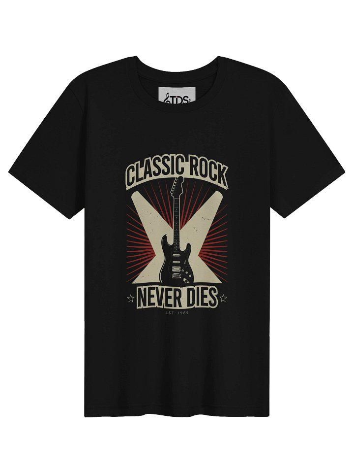 Classic Rock Never Dies Guitar Tee product image (3)