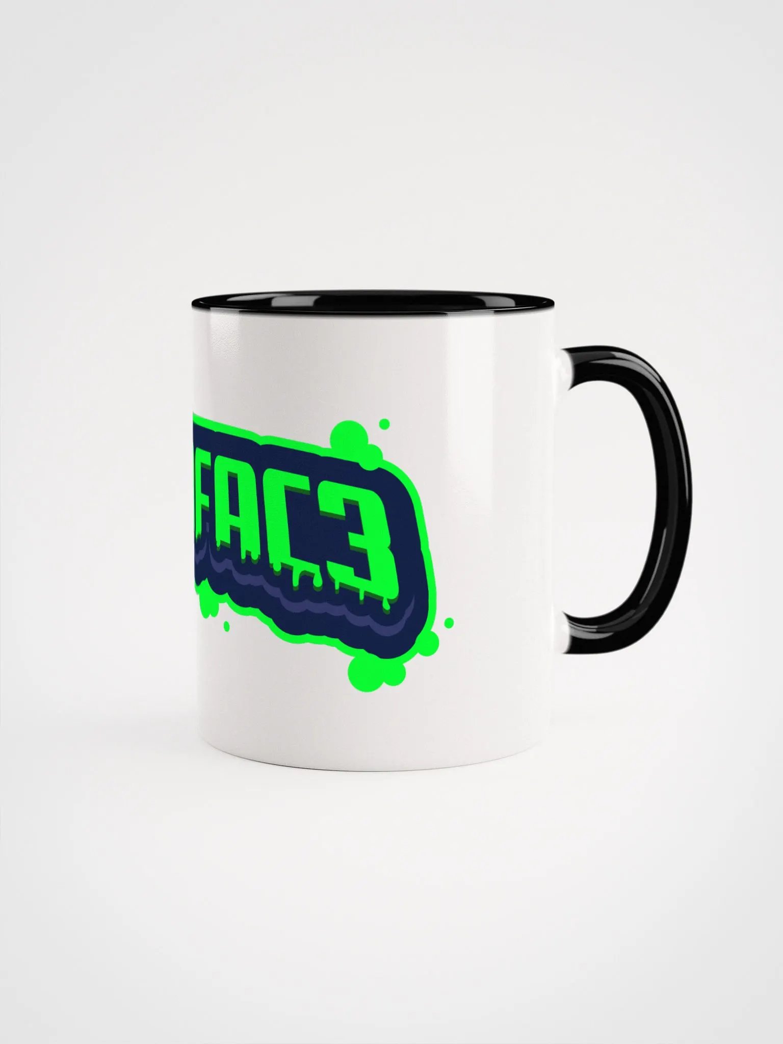 Acidfac3 Text Logo with colored handle Mug product image (3)