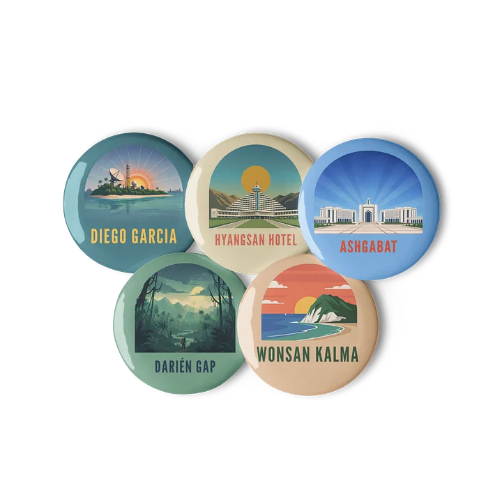 Oh the Places You'll (Not) Go Retro Pins product image (2)