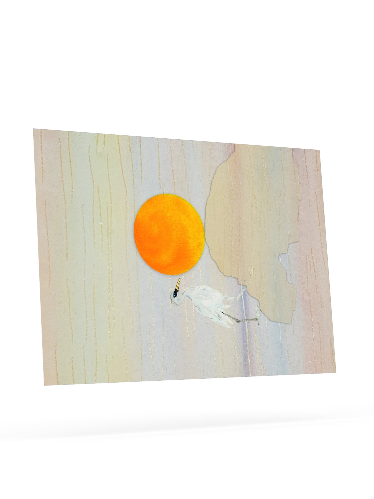 Golden Sunset Crane Print product image (83)