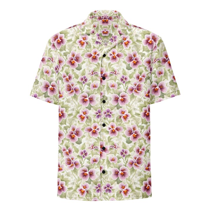Floral Pattern Pansy Flowers Hawaiian Shirt product image (1)