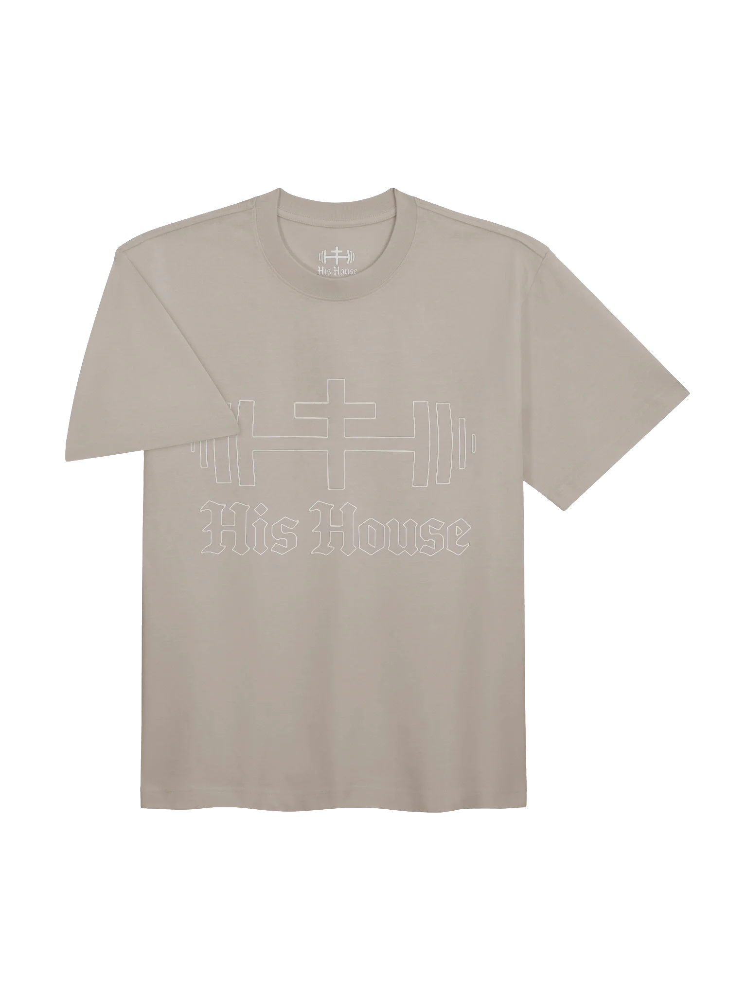 His House Mens Middleweight Oversized T-shirt - Ink Blue/Mushroom by His House