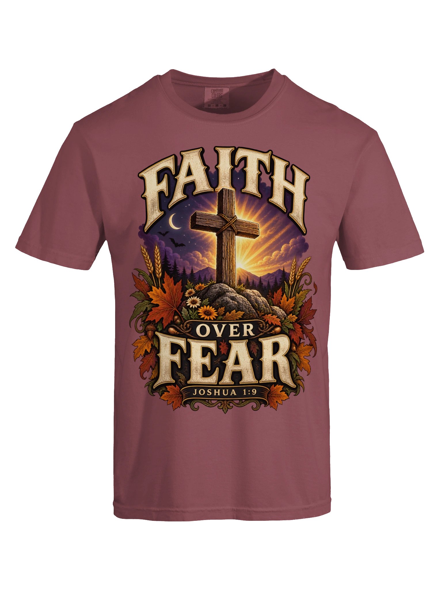 Faith Over Fear—Joshua 1:9 | Christian Autumn Shirt product image (9)
