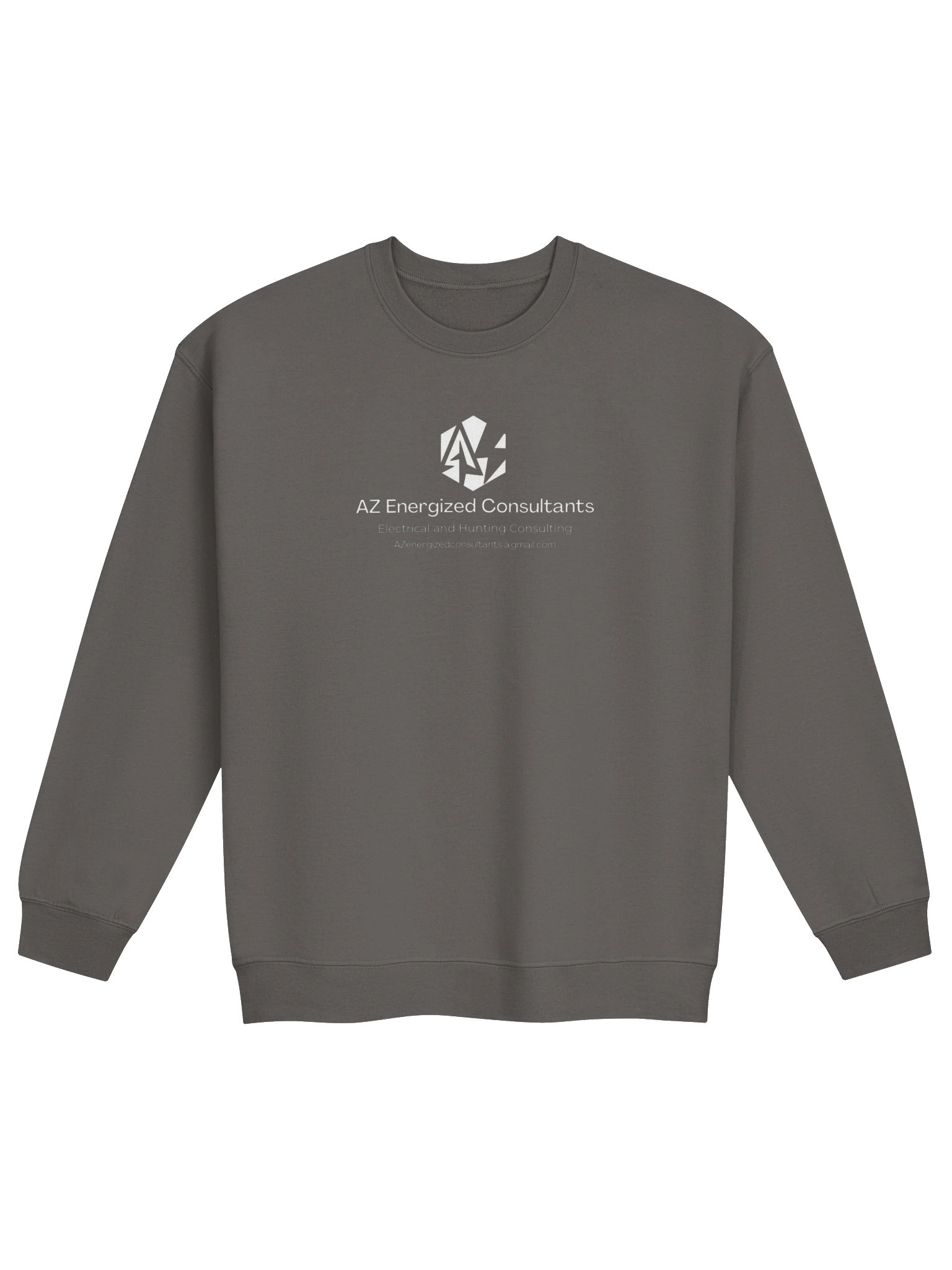 AZ Energized Consultants-1 side crew neck sweatshirt product image (1)