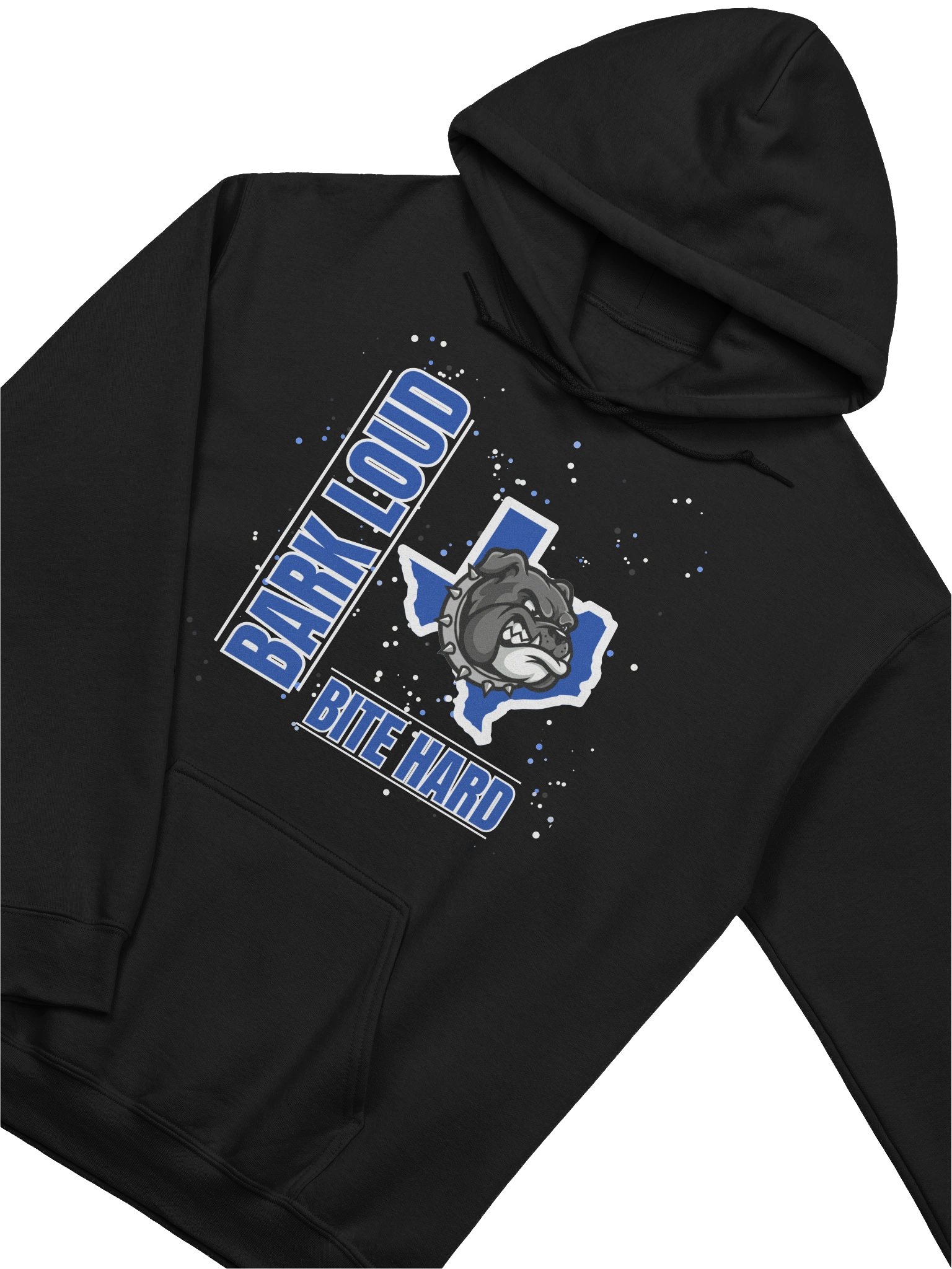 Bark Loud Spirit Hoodie - White on Blue product image (23)