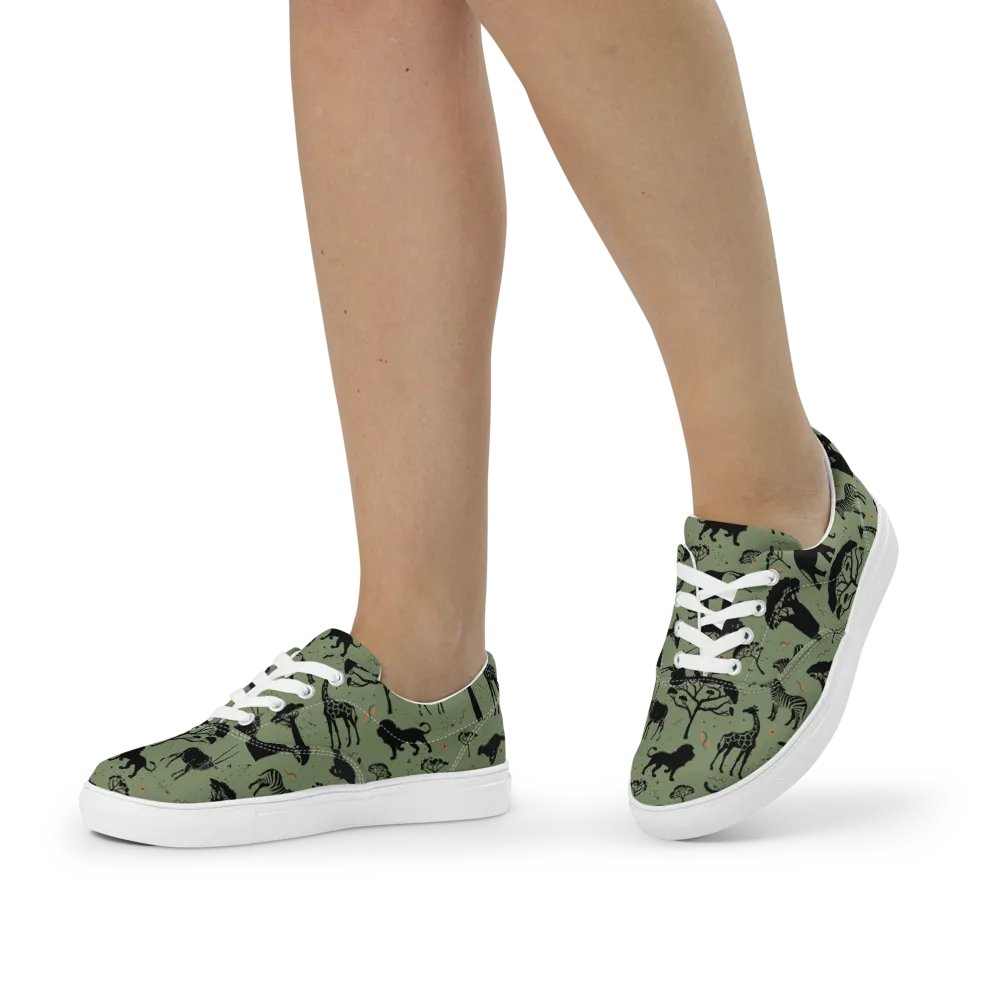 Savanah Wildlife Lace-Up Canvas Shoes product image (4)