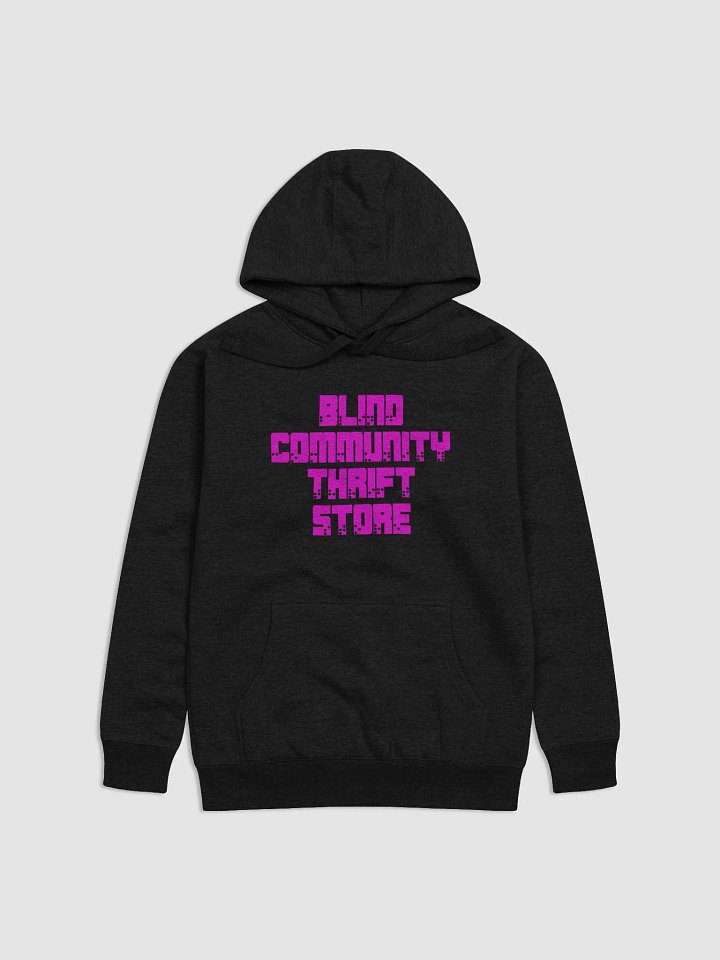 Blind Community Thrift Store Hoodie with Pink New Brialle Logo product image (10)