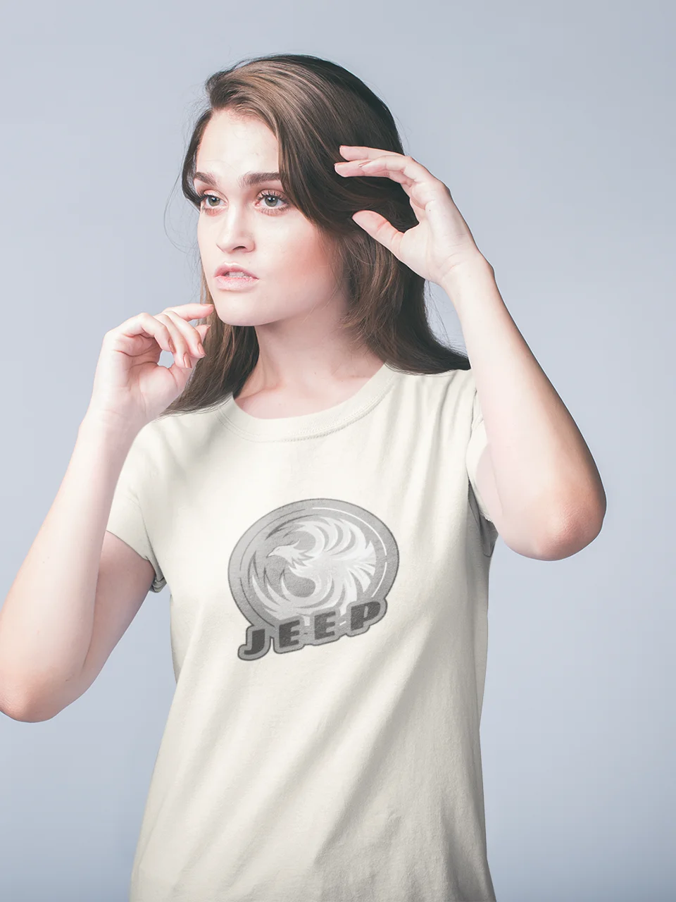 JEEP Grayscale Eagle Logo Tee product image (14)