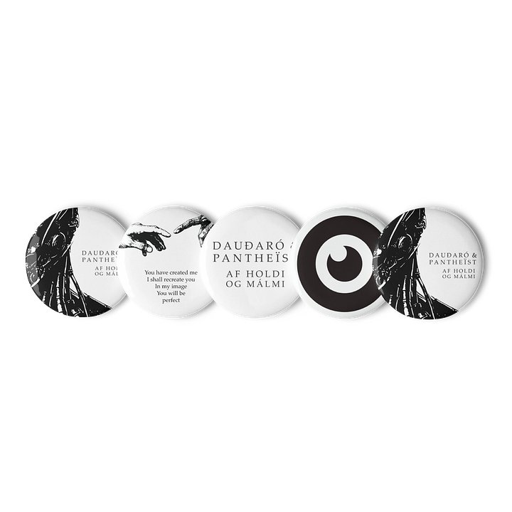 Dauðaró & Pantheïst — Af holdi og málmi Limited Edition Pins product image (1)