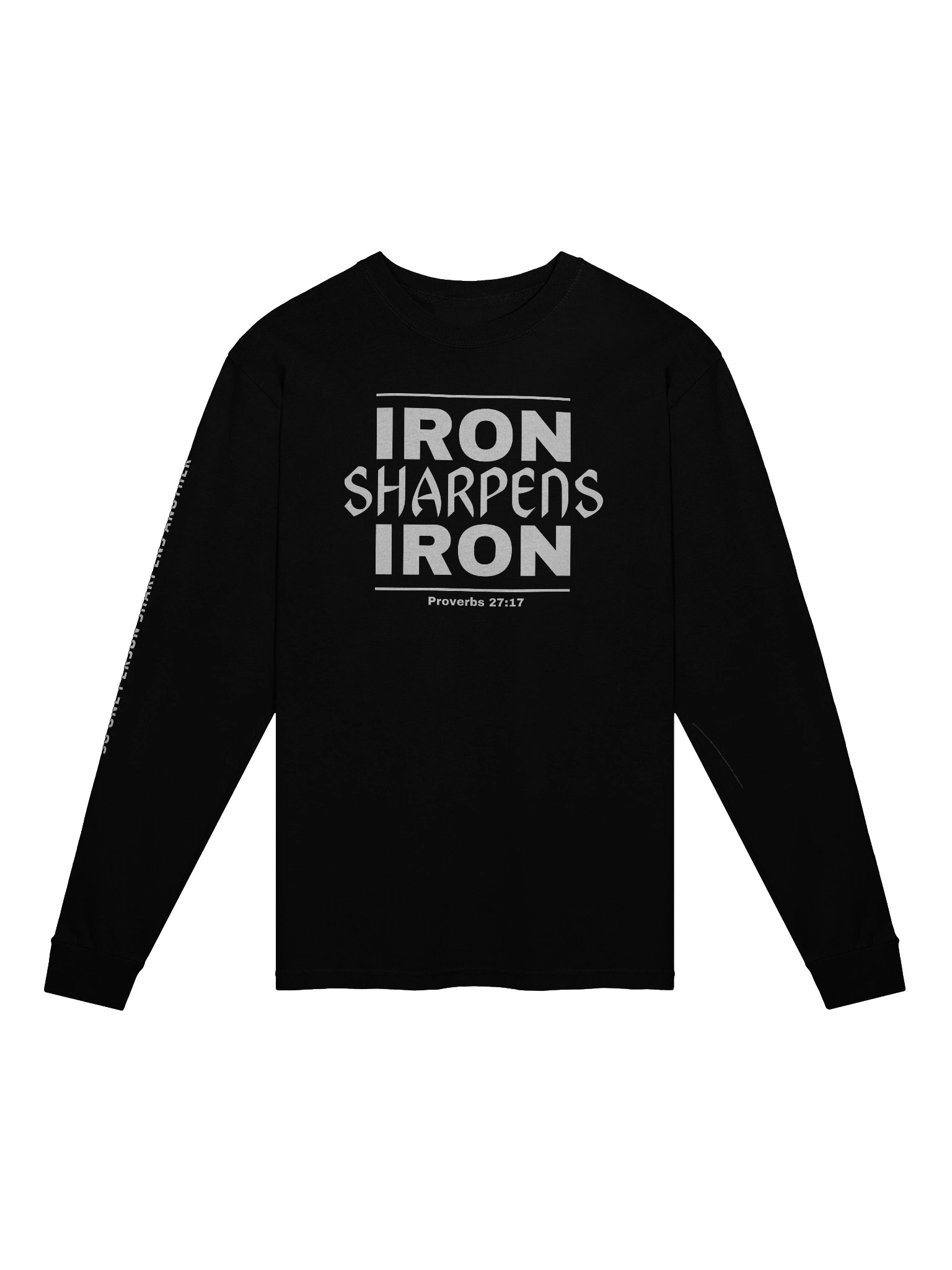 Iron Sharpens Iron Long Sleeve Shirt – Proverbs 27:17 product image (1)