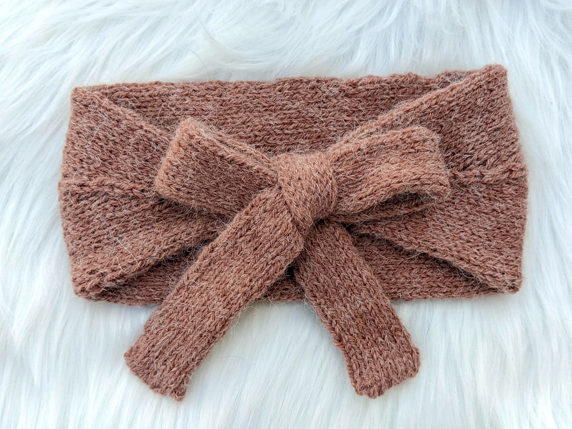 Knit Headband with Ties Pattern product image (9)