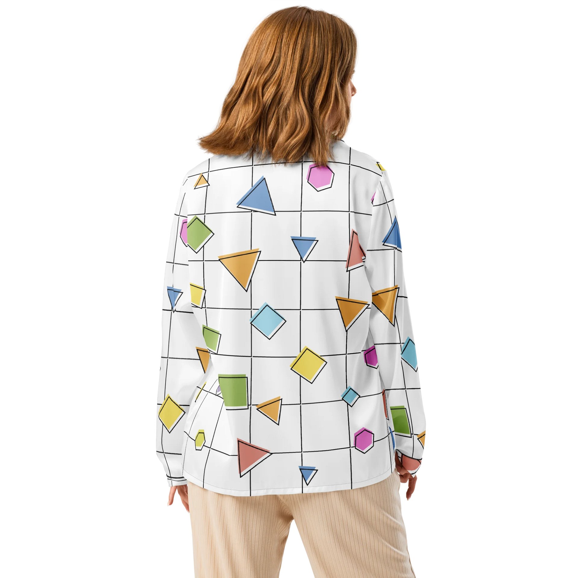 Geometric Harmony Women's Pajama Top product image (3)